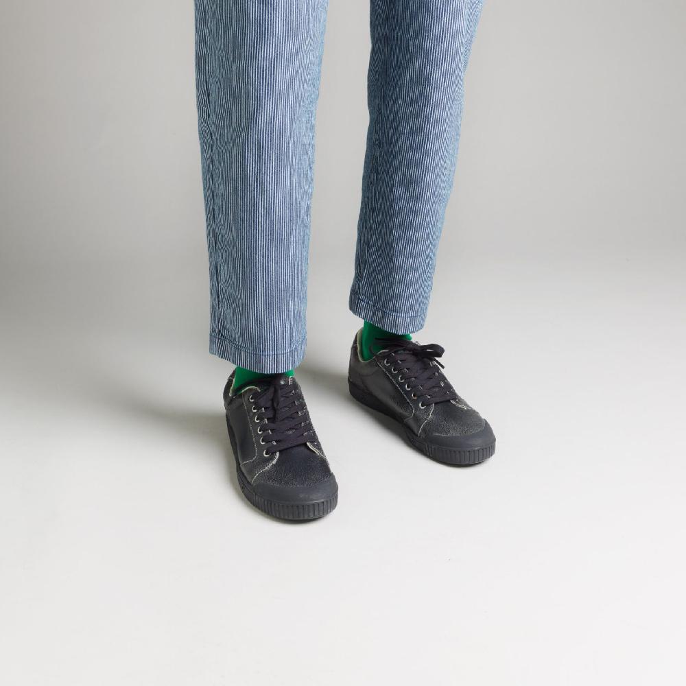 Spring Court Tennis Noire En Cuir