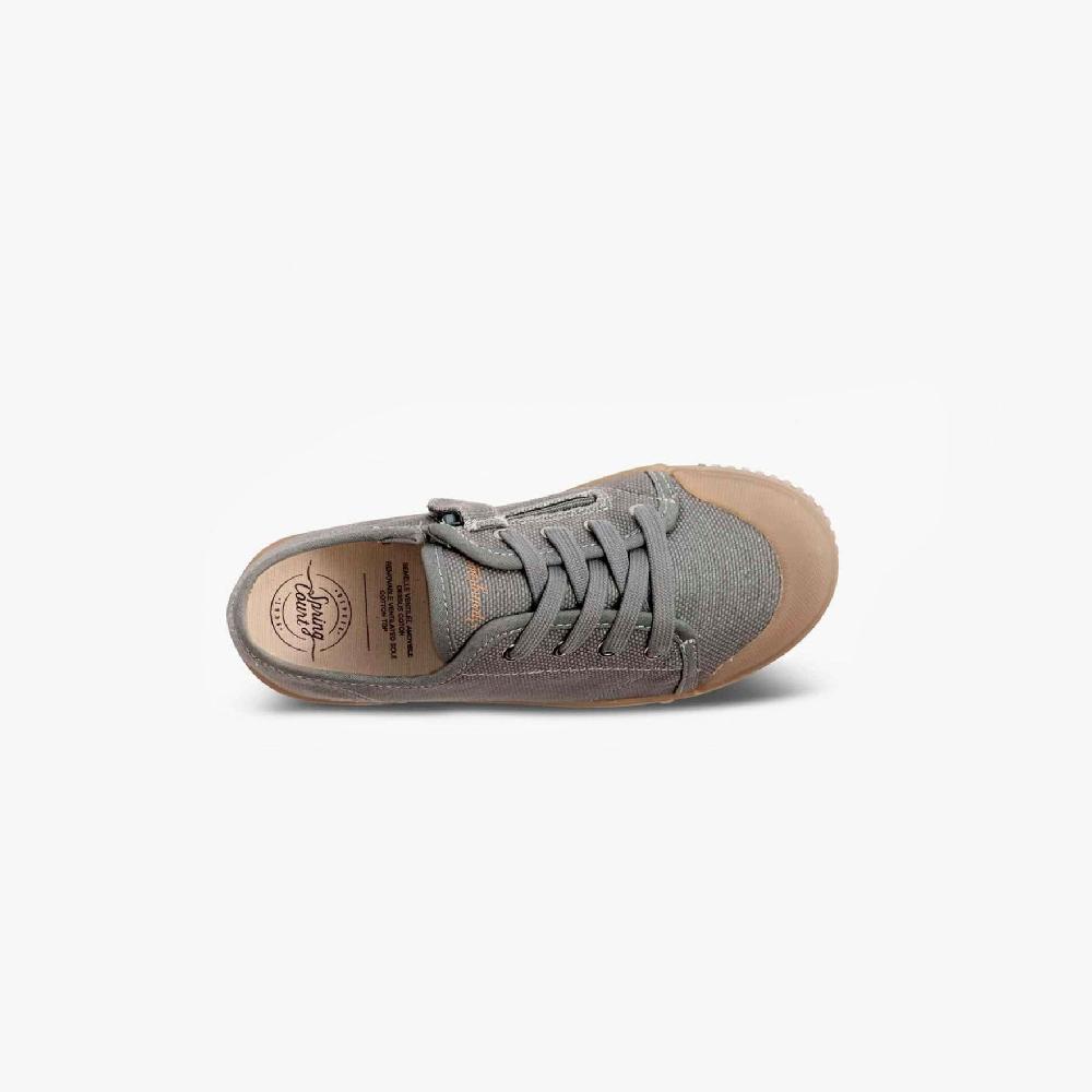 Spring Court Tennis Basse En Cuir Gros Grain Biologique
