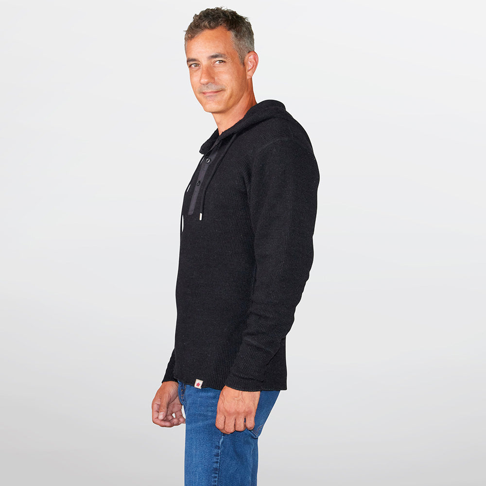 Stanfields Henley En Laine épaisse Avec Capuche