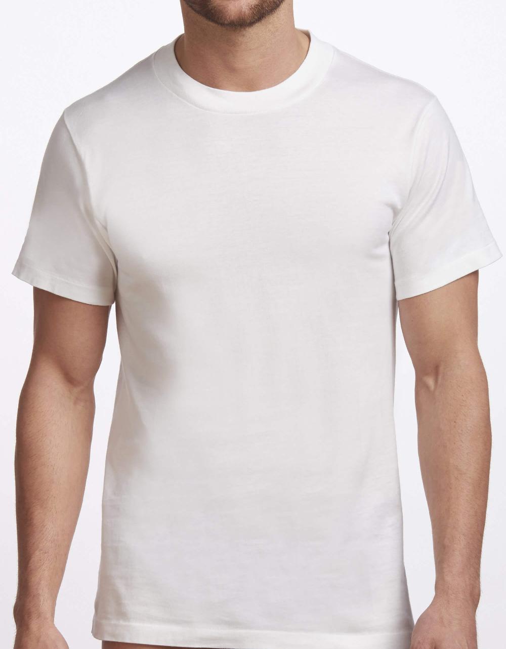 stanfields T-shirt Premium à col rond pour hommes - Blanc Lot de 2 stanfields T-shirt Premium à col rond pour hommes - Blanc Lot de 2