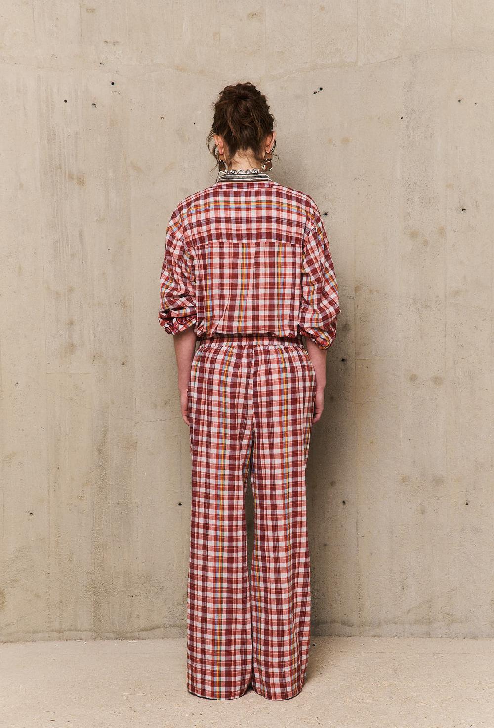 Stella Forest PETRApantalon Pyjama Brodé à Carreaux