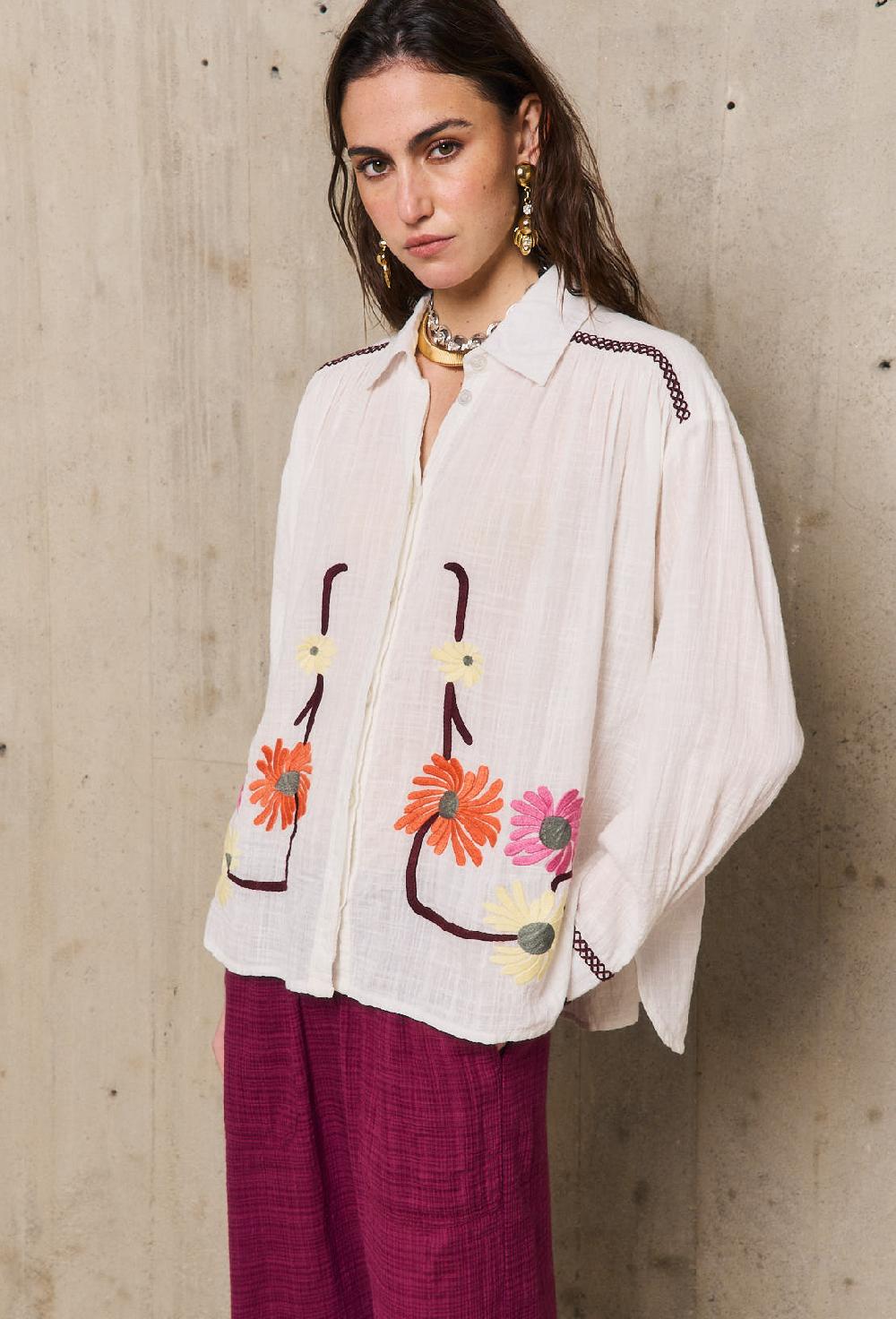 stella forest AUGUSTINEchemise brodée