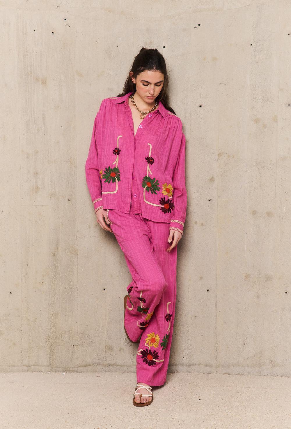 stella forest AUGUSTINEchemise brodée