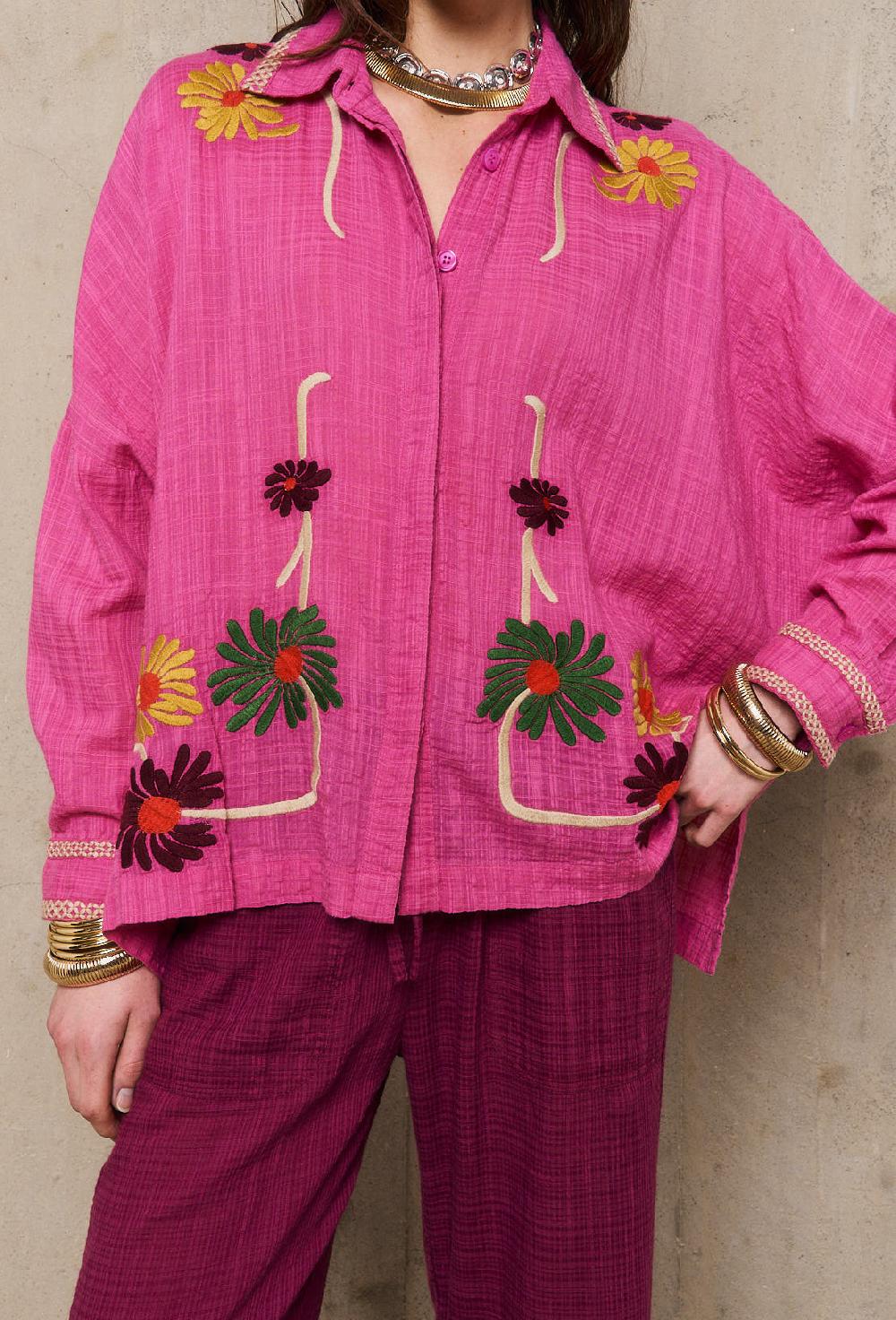 Stella Forest AUGUSTINEchemise Carrée Brodée