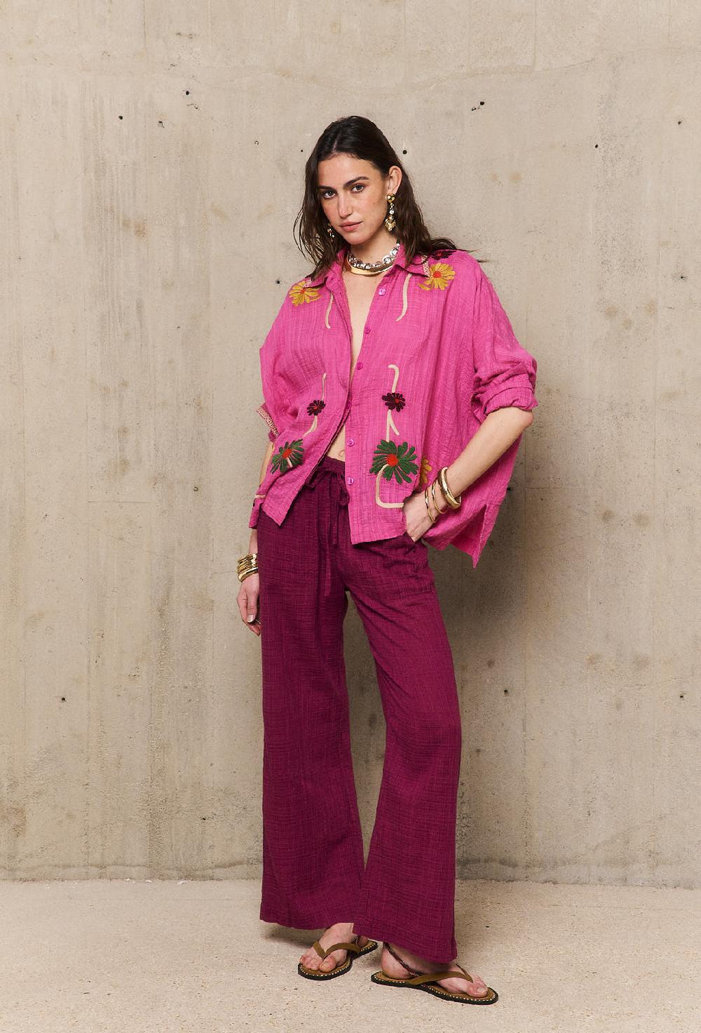 Stella Forest AUGUSTINEchemise Carrée Brodée