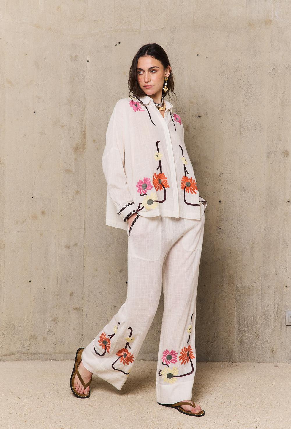 Stella Forest AUGUSTINEchemise Carrée Brodée