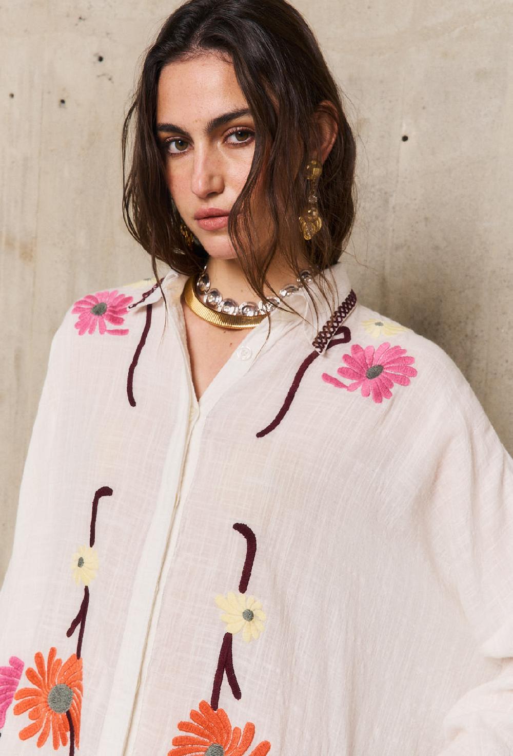 Stella Forest AUGUSTINEchemise Carrée Brodée