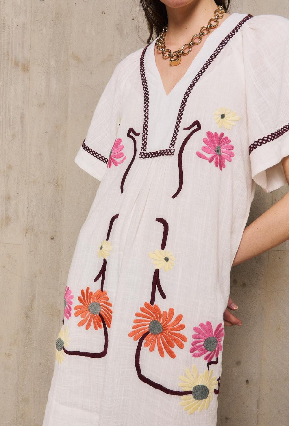 Stella Forest AUGUSTINErobe Courte Brodée