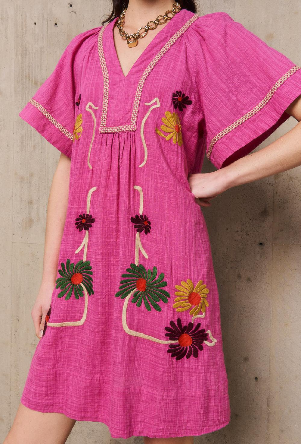 Stella Forest AUGUSTINErobe Courte Brodée