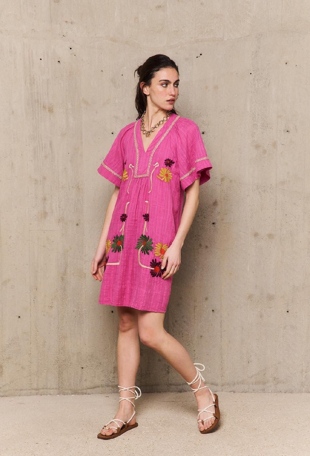 Stella Forest AUGUSTINErobe Courte Brodée