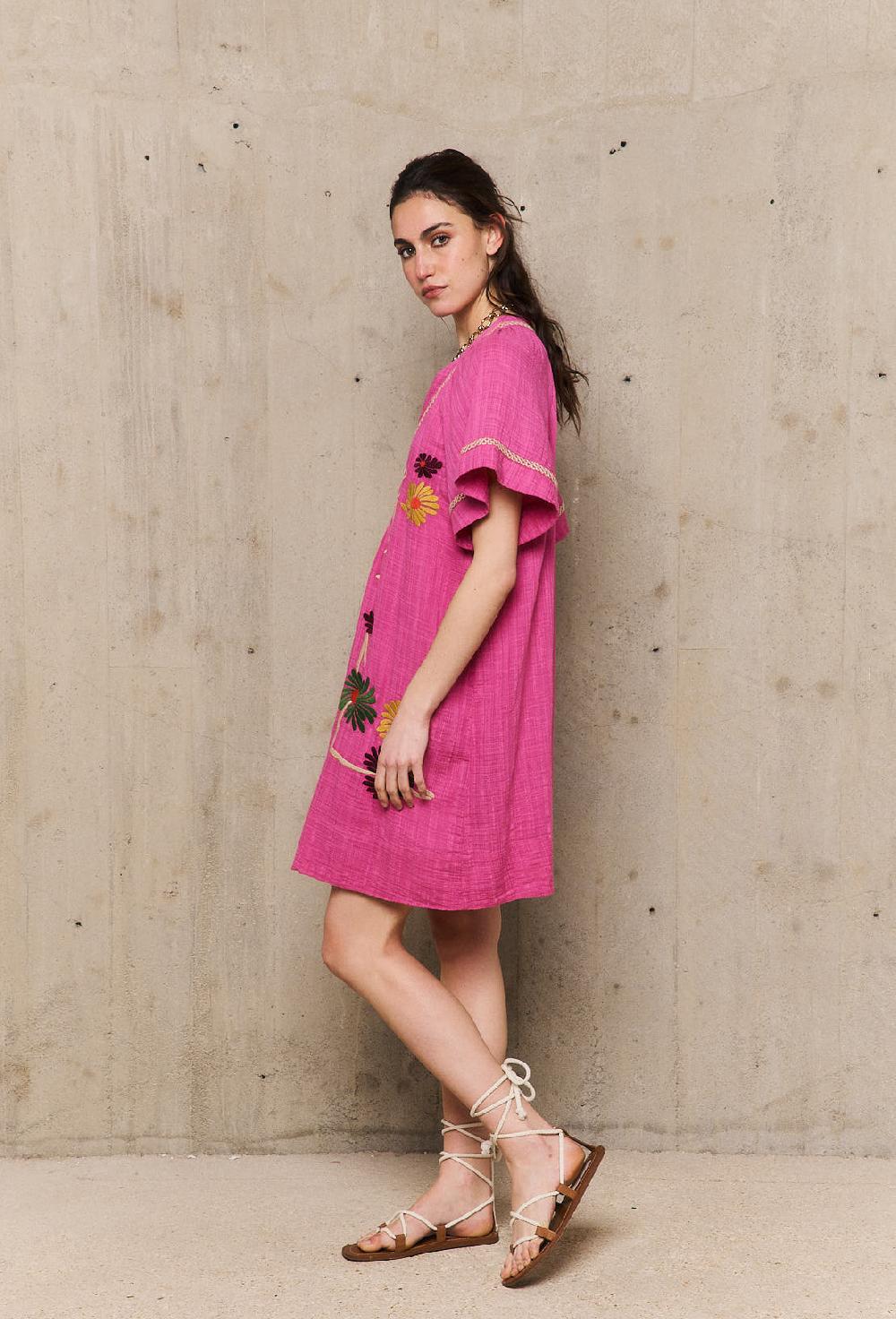 Stella Forest AUGUSTINErobe Courte Brodée