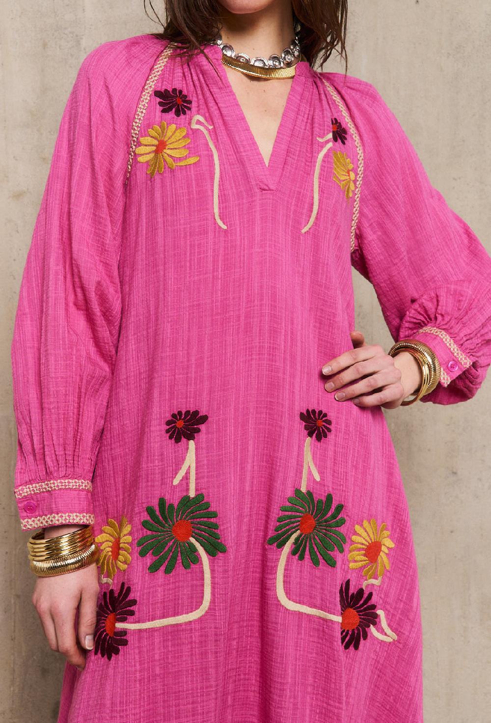 Stella Forest AUGUSTINErobe Manches Longues Brodée