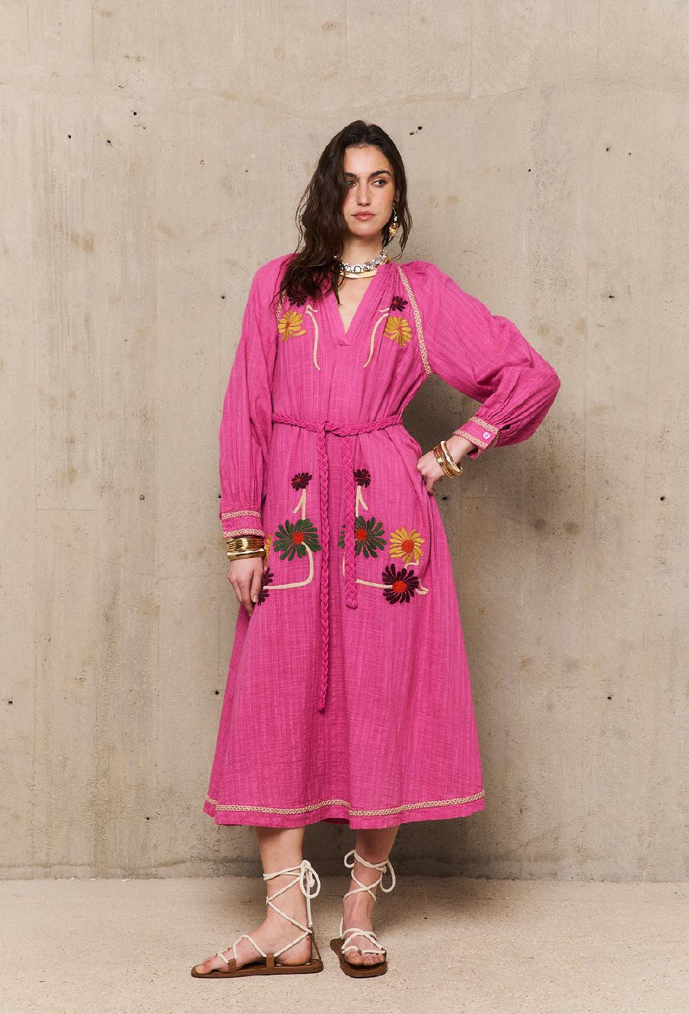 Stella Forest AUGUSTINErobe Manches Longues Brodée