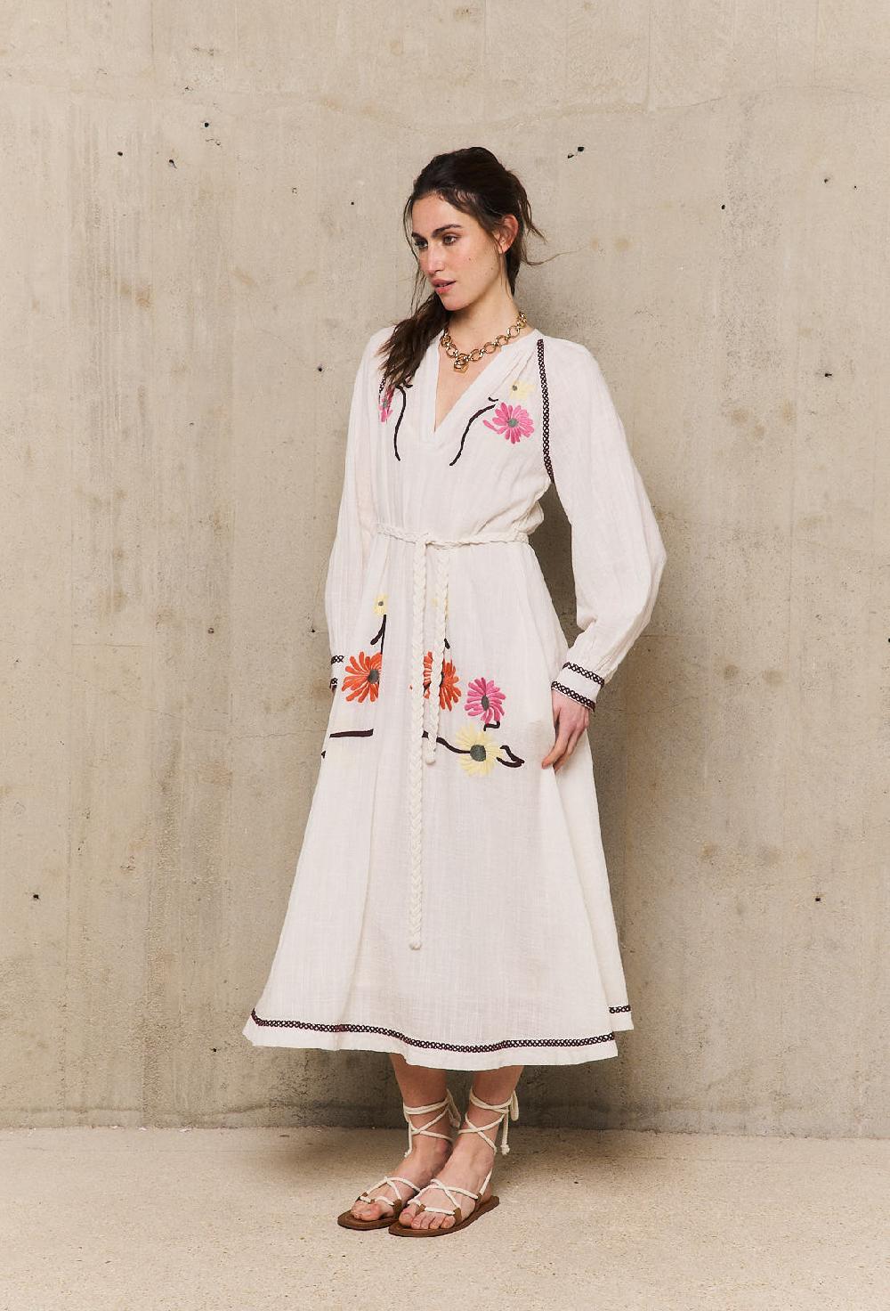 Stella Forest AUGUSTINErobe Manches Longues Brodée