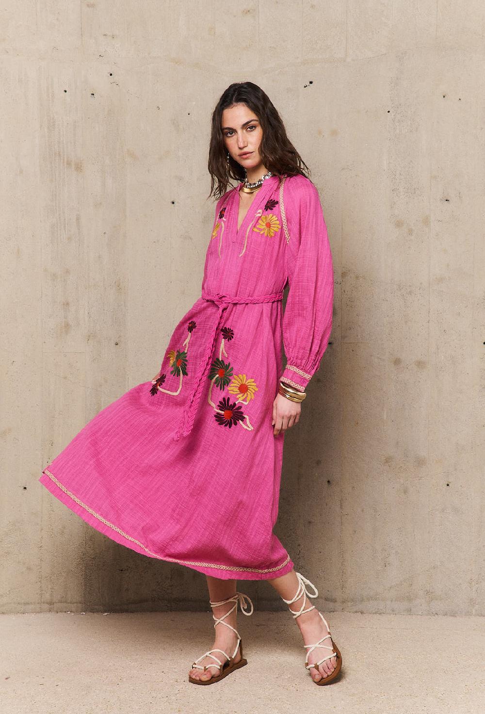 stella forest AUGUSTINErobe manches longues brodée