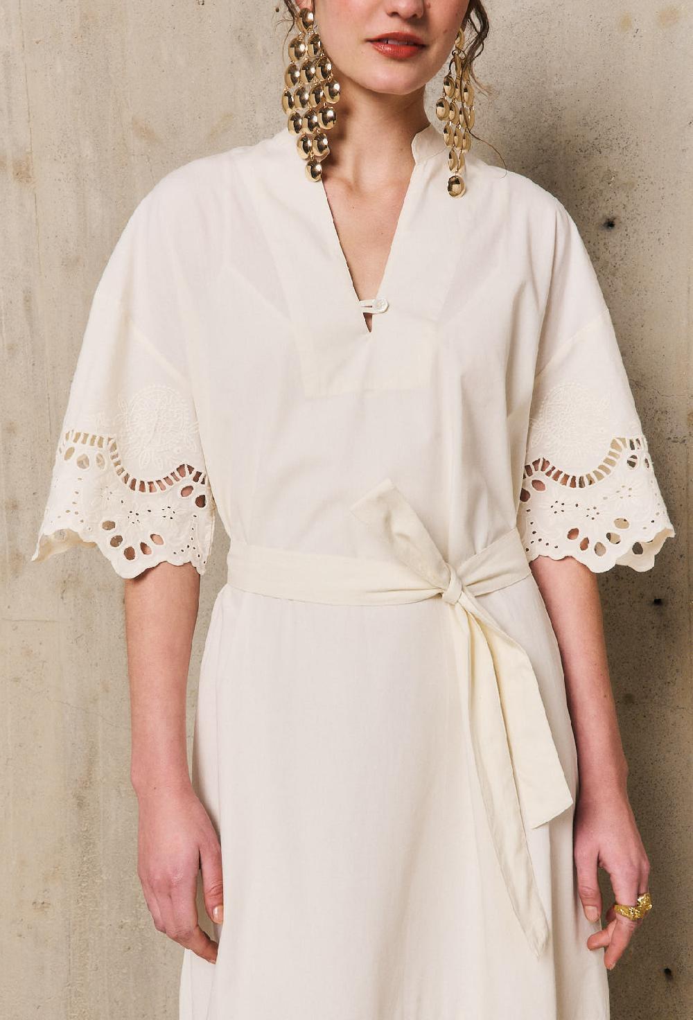 stella forest BAHAMASrobe longue brodée