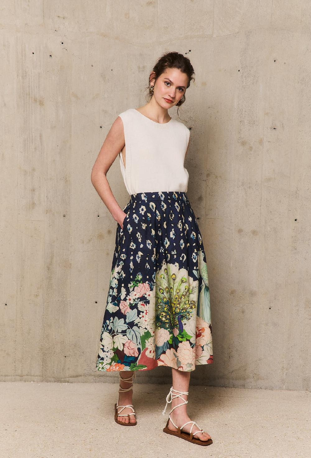 stella forest BEATRICEjupe longue imprimée