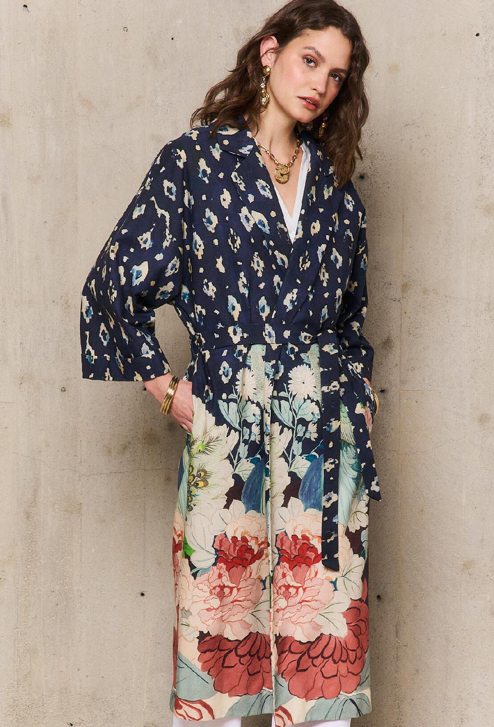 stella forest BEATRICEmanteau long imprimé