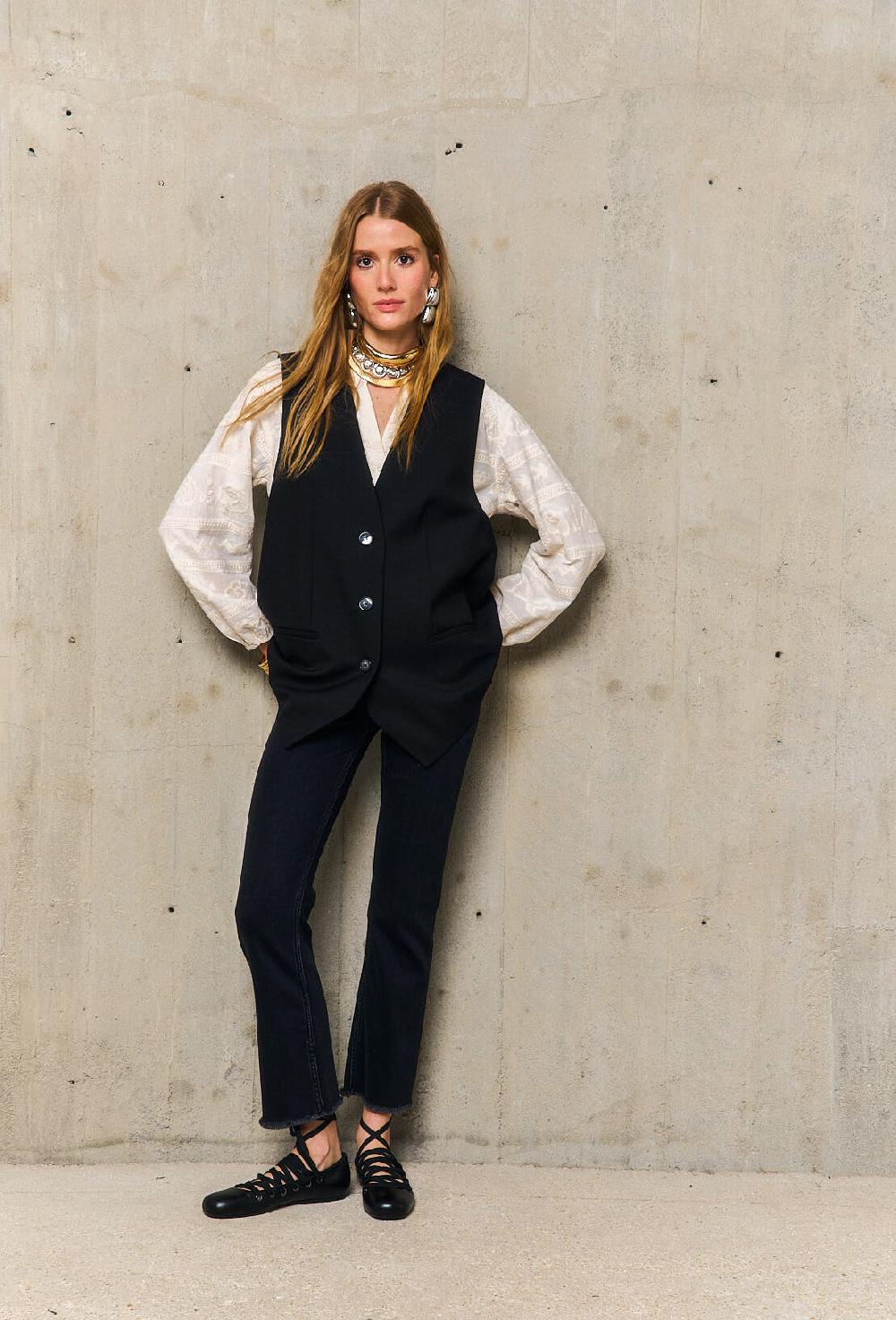 Stella Forest CLOTHILDEgilet Long Sans Manches