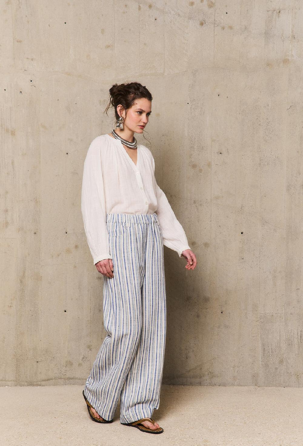 stella forest IDApantalon tweed rayé