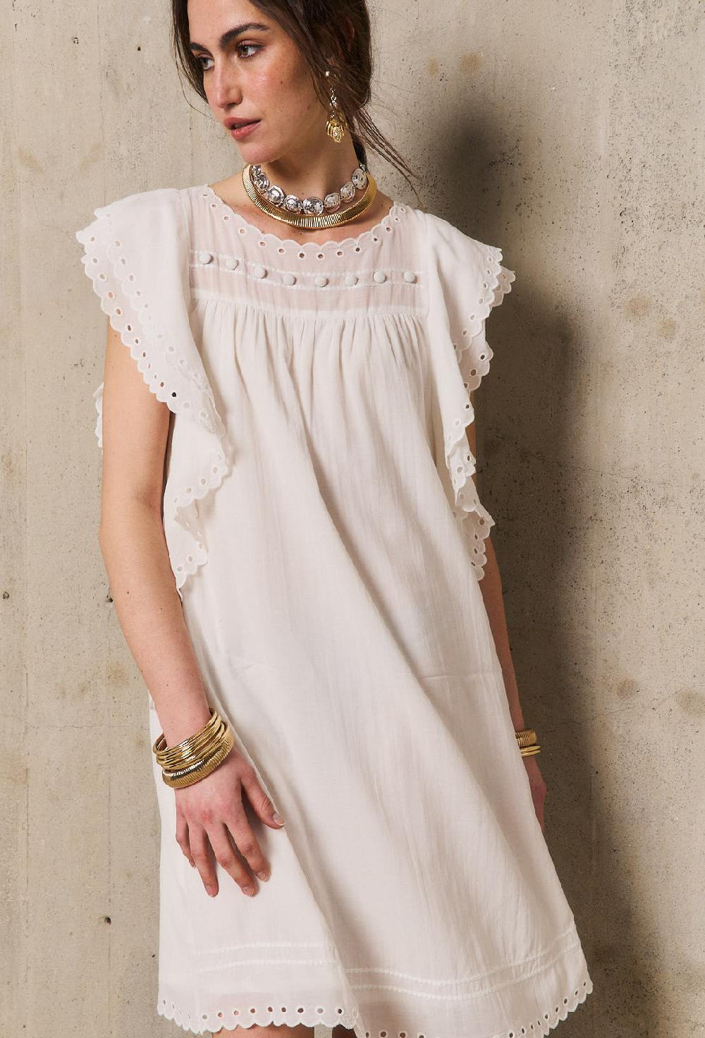 stella forest JAYNArobe courte brodée