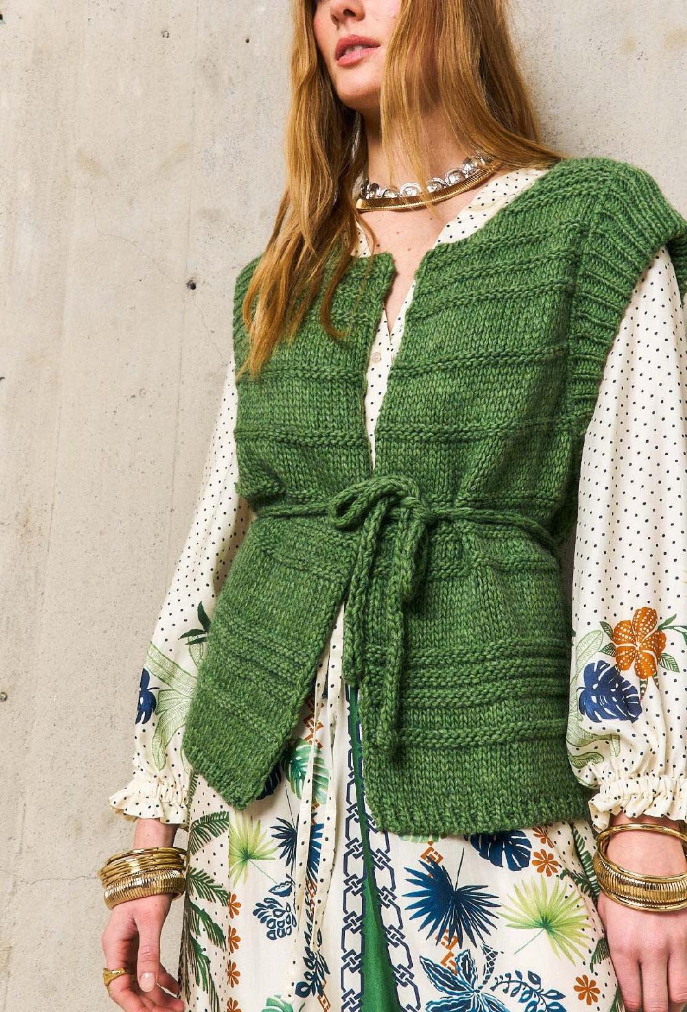 stella forest KRISTYgilet court ceinturé