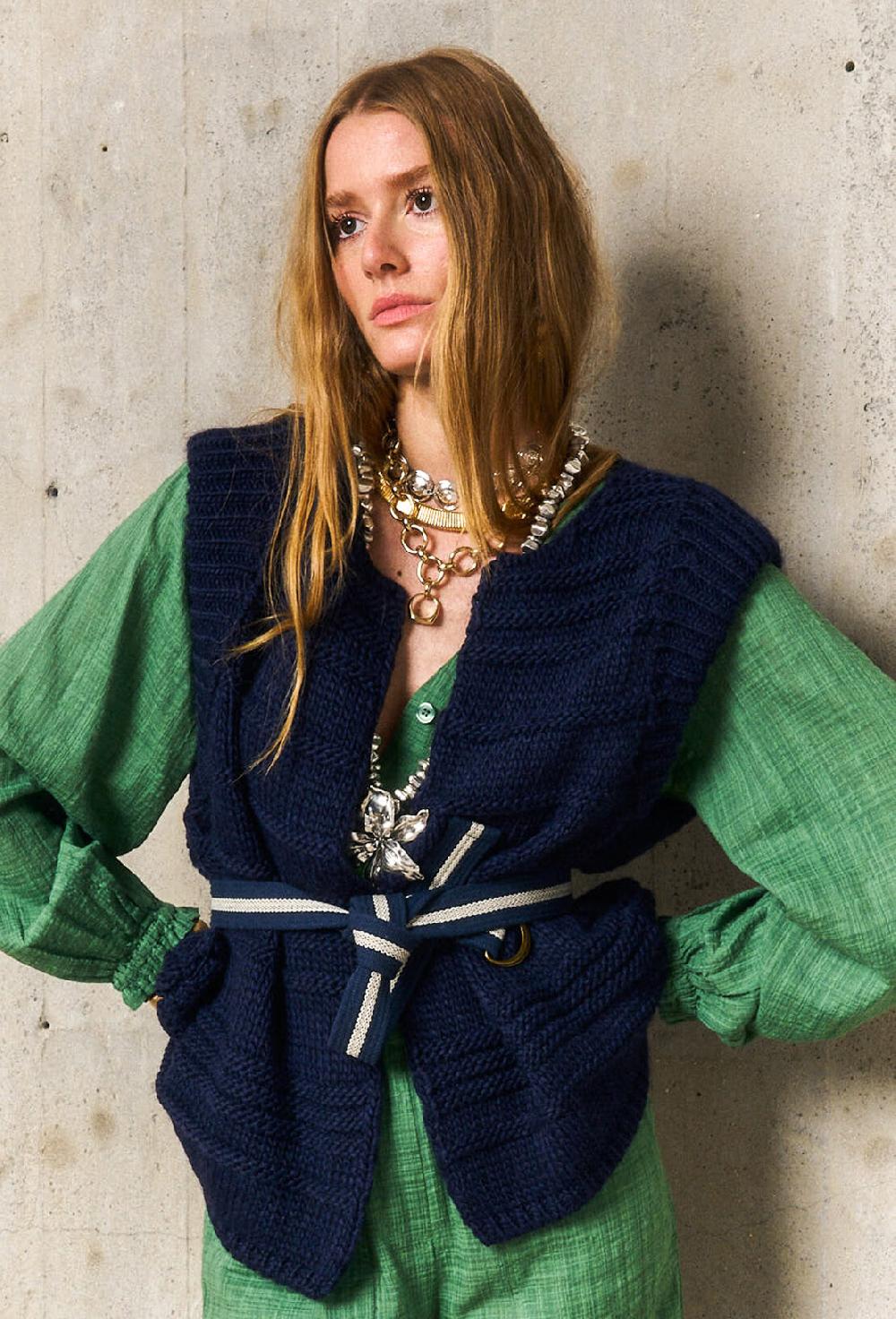 stella forest KRISTYgilet court ceinturé