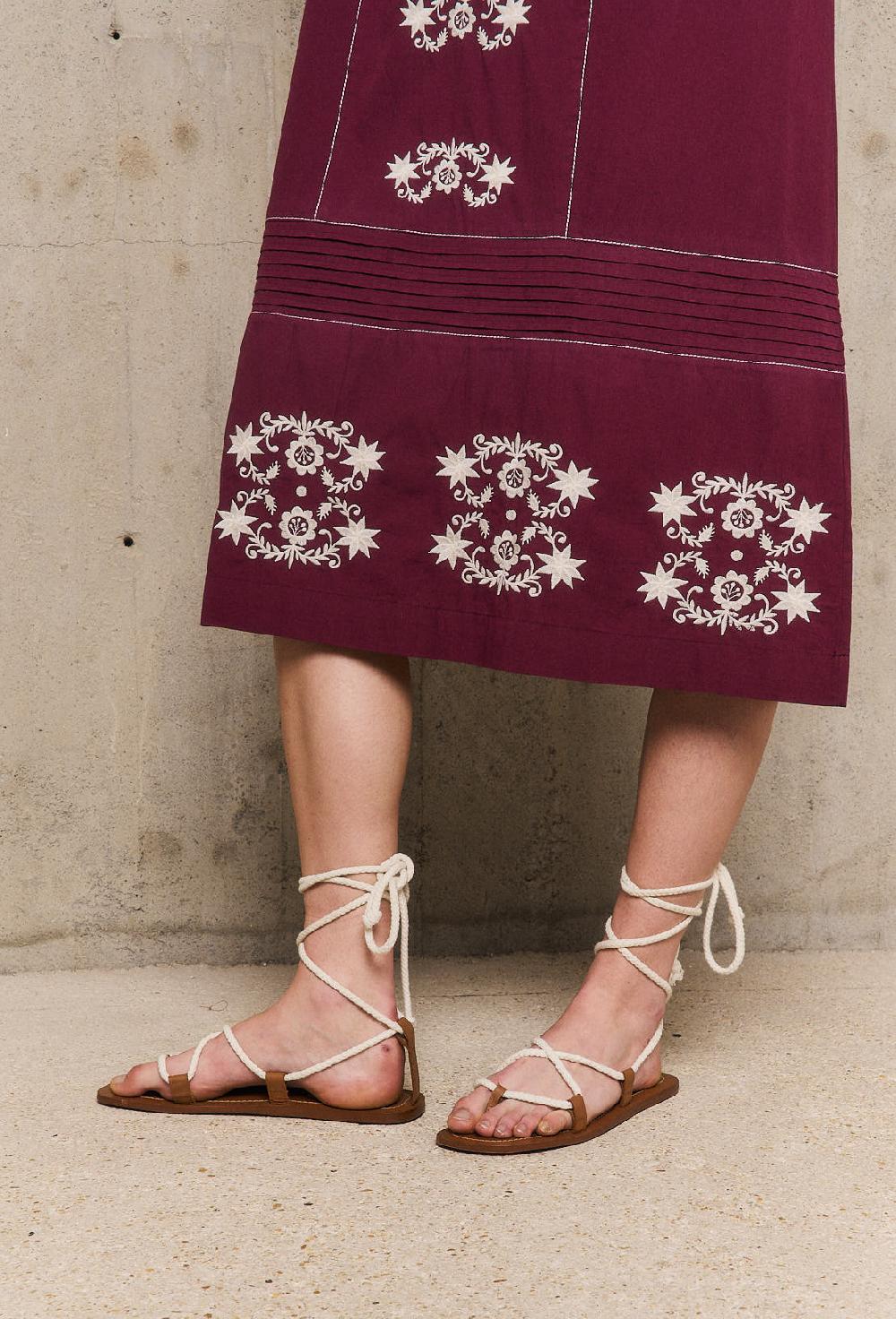 Stella Forest MARGUERITErobe Midi Brodée