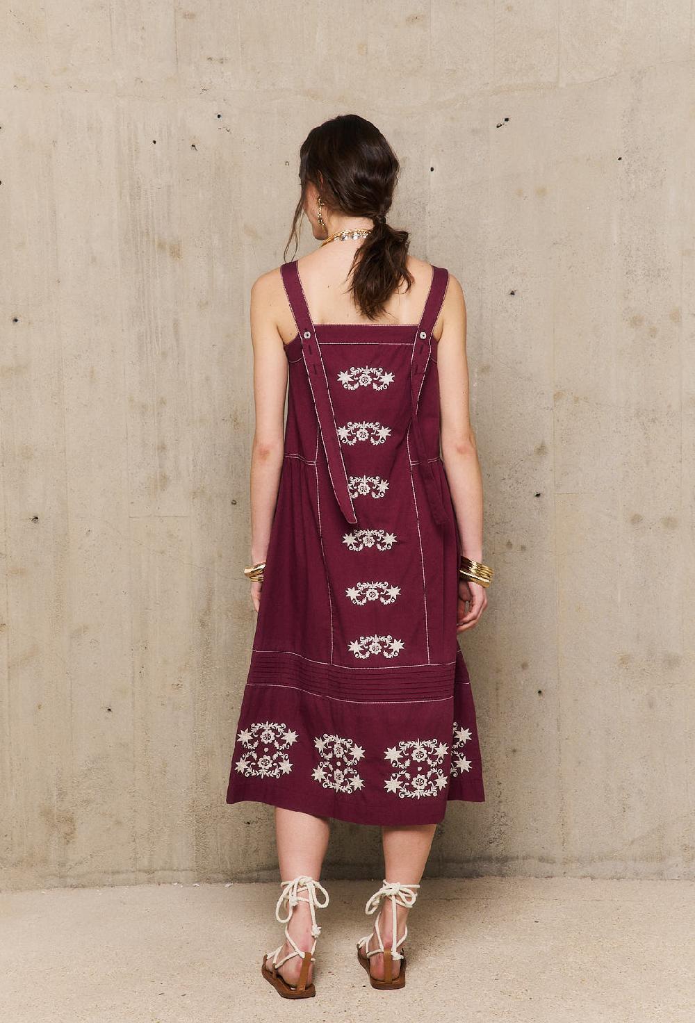 Stella Forest MARGUERITErobe Midi Brodée