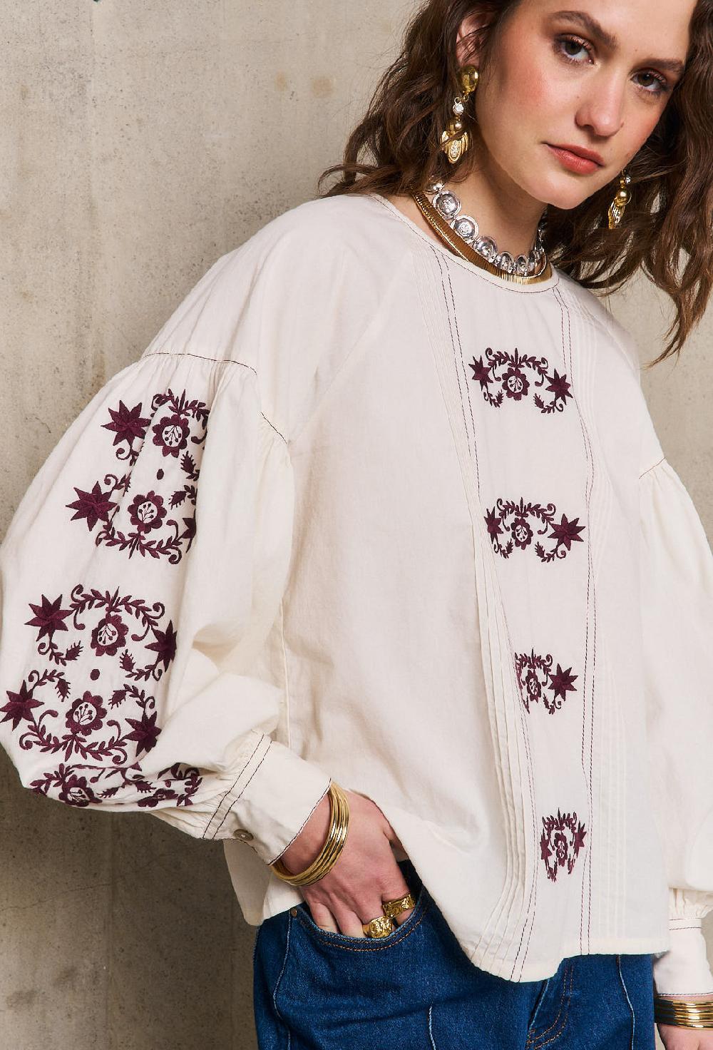 stella forest MARGUERITEtunique ample brodée