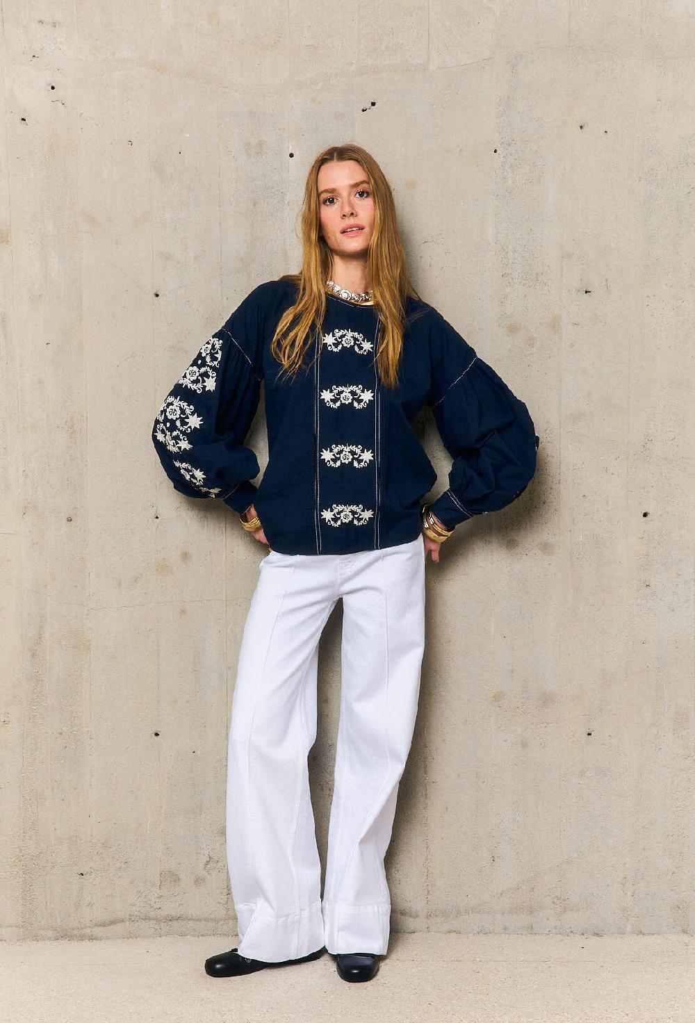 Stella Forest MARGUERITEtunique Ample Brodée