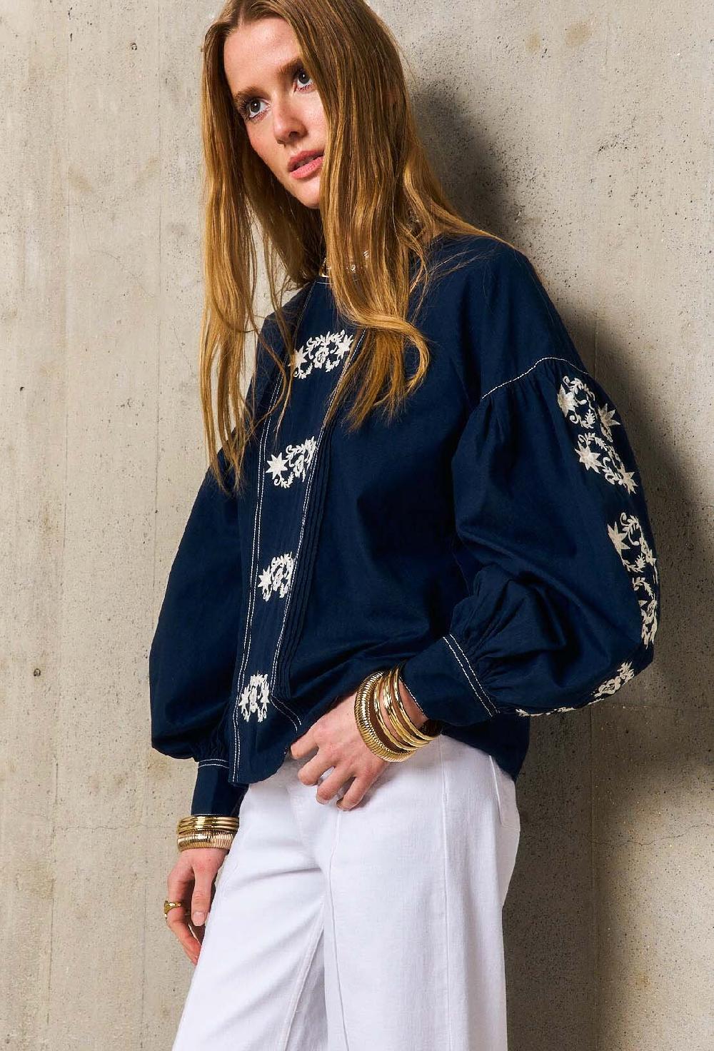 Stella Forest MARGUERITEtunique Ample Brodée