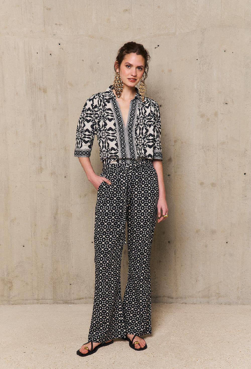 Stella Forest MARILYNpantalon Pyjama Flare Imprimé