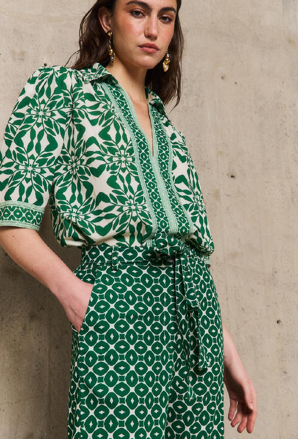 Stella Forest MARILYNpantalon Pyjama Flare Imprimé