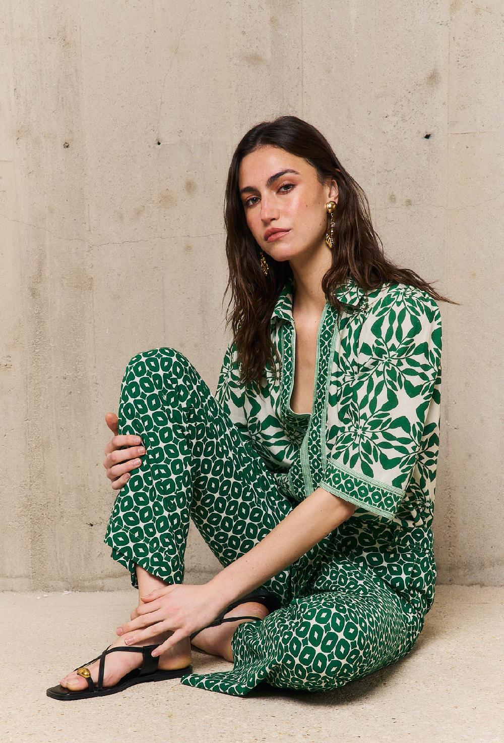 Stella Forest MARILYNpantalon Pyjama Flare Imprimé