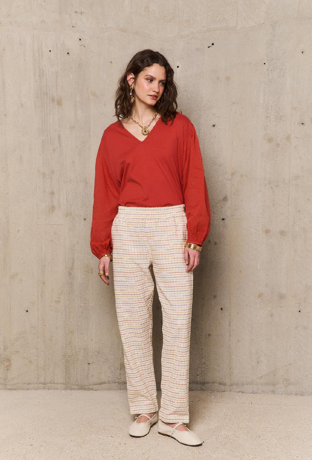 Stella Forest NOURpantalon Jacquard à Carreaux