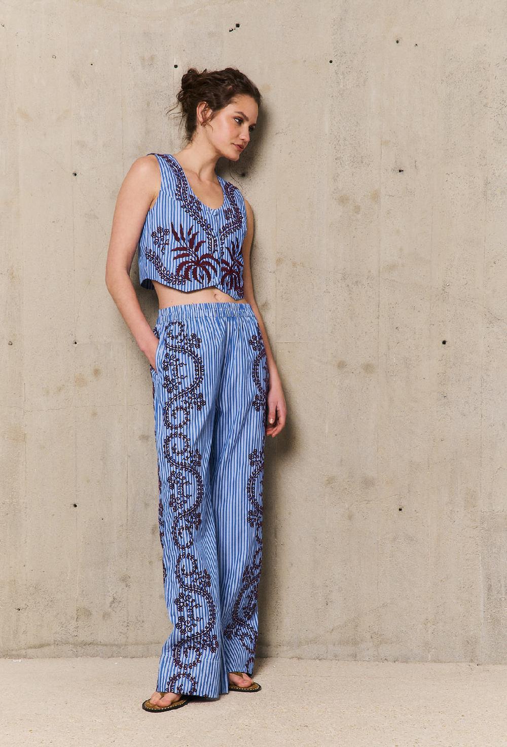 stella forest NURIAgilet sans manches brodé