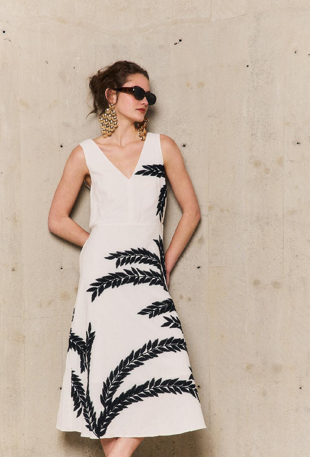 stella forest PALMERrobe sans manches brodée