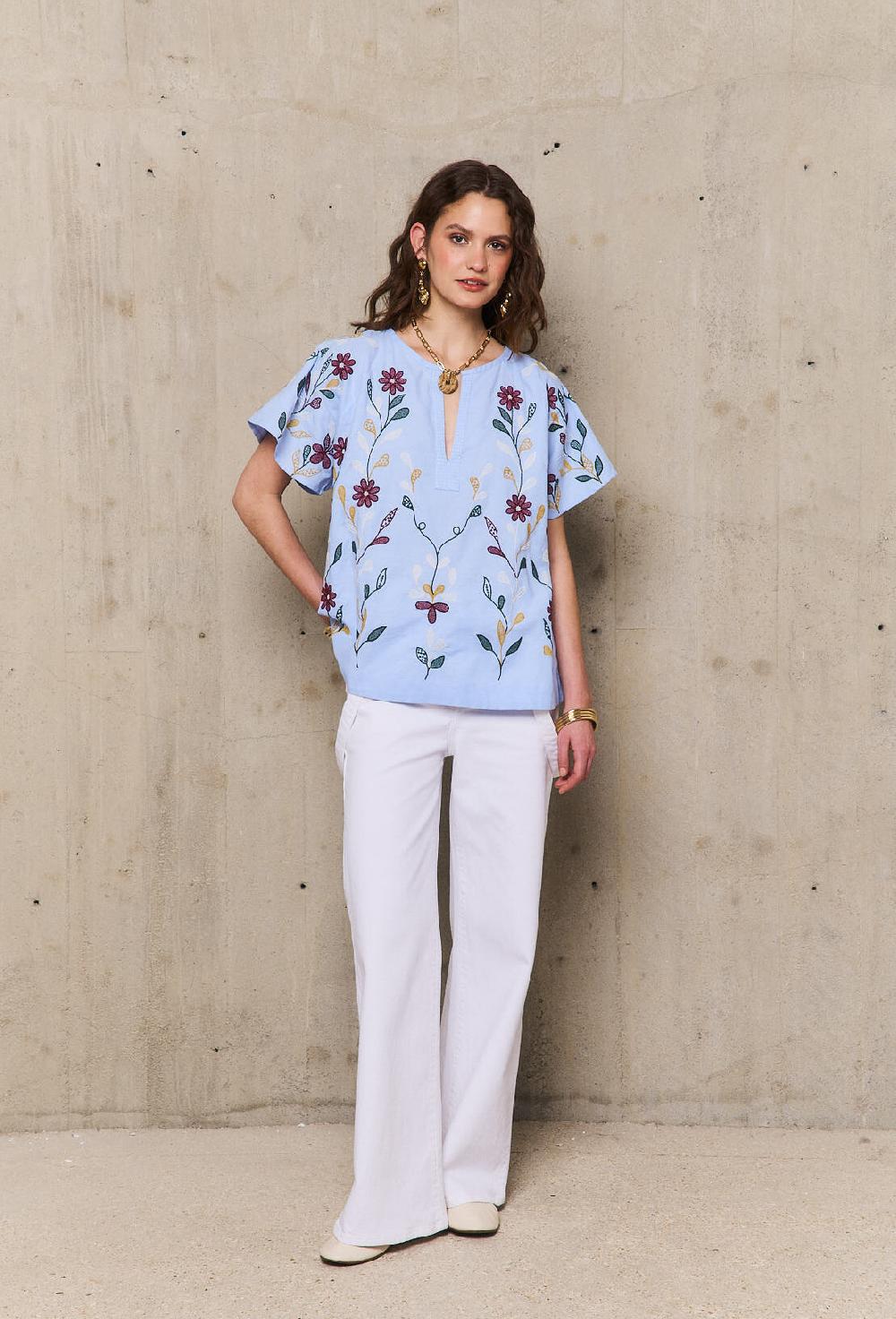 Stella Forest ROMYtunique Brodée Manches Courtes