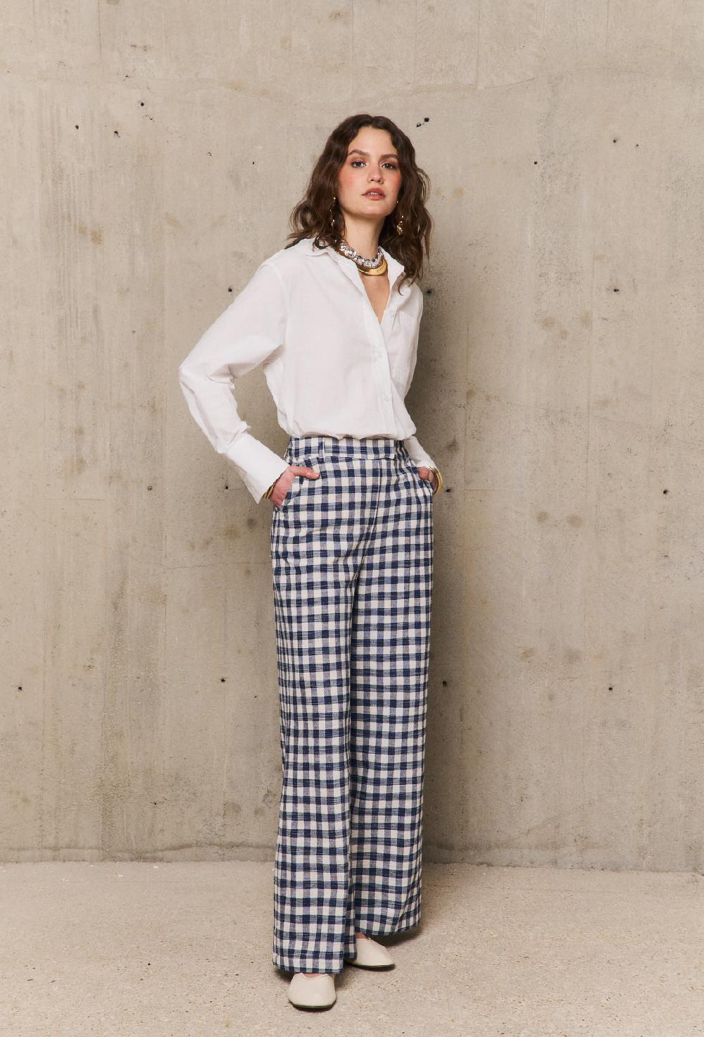 Stella Forest URSULApantalon Tweed à Carreaux