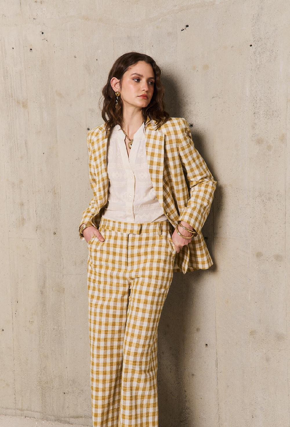 stella forest URSULApantalon tweed à carreaux