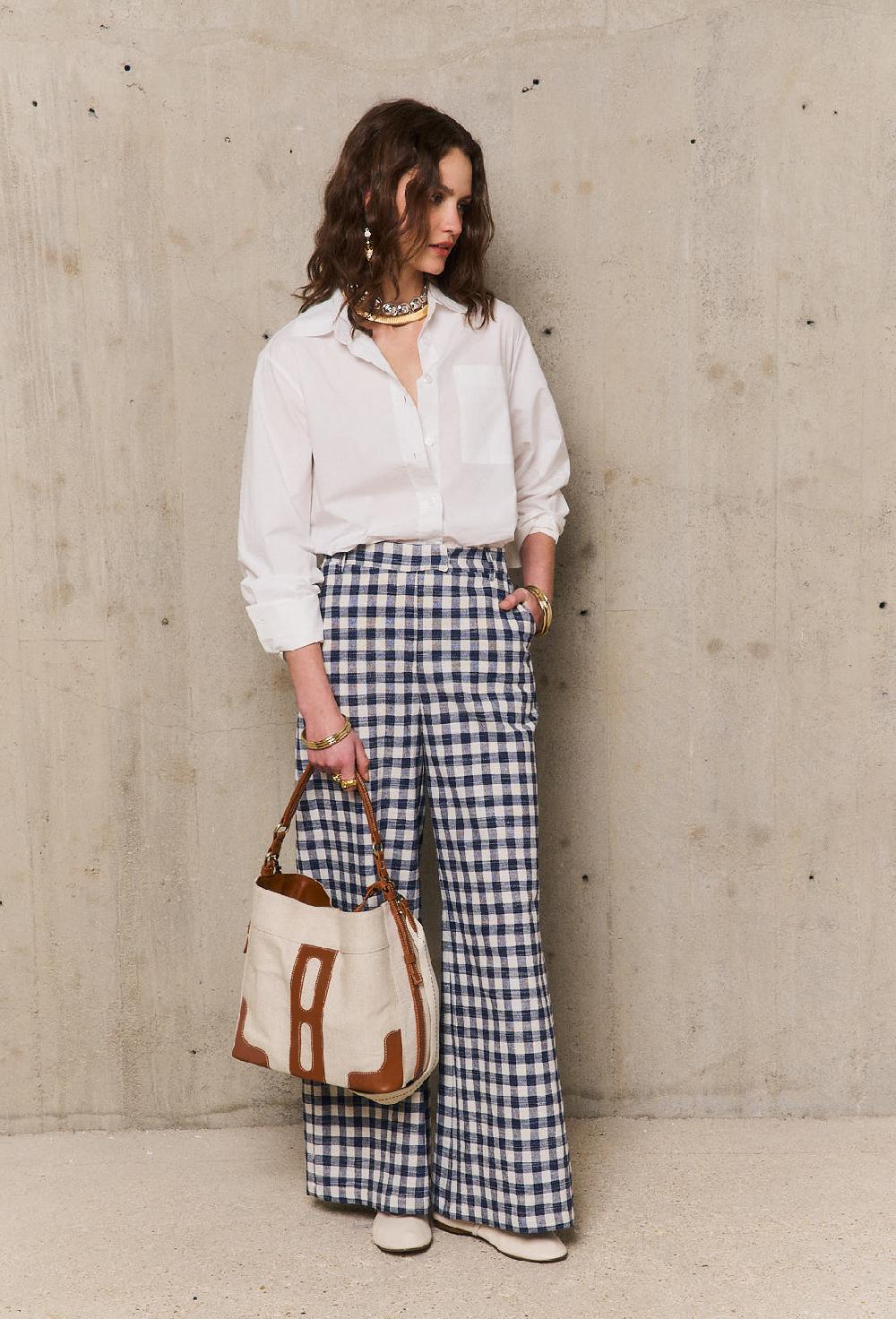 stella forest URSULApantalon tweed à carreaux