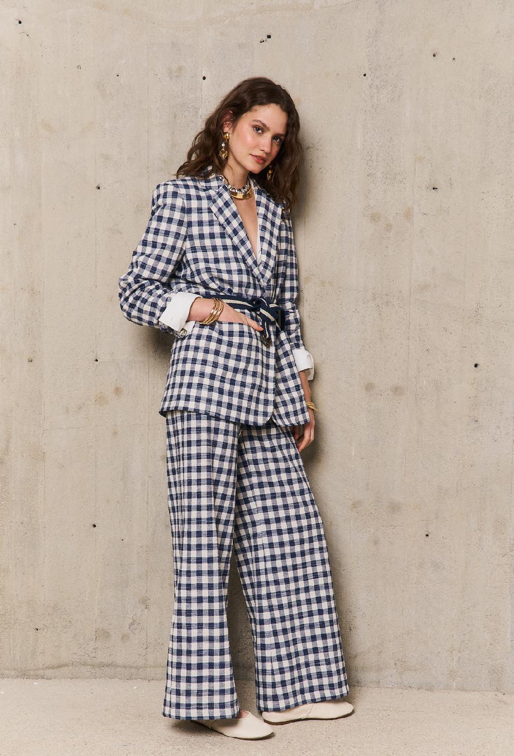 stella forest URSULAveste tweed à carreaux