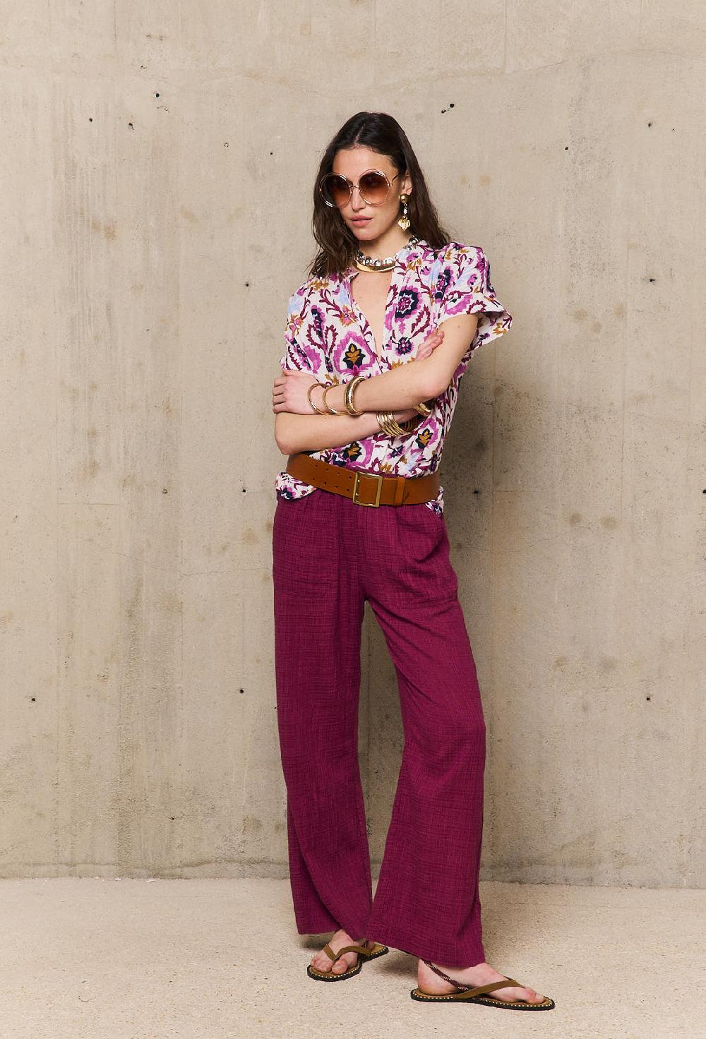 stella forest YUCATANchemise imprimée brodée