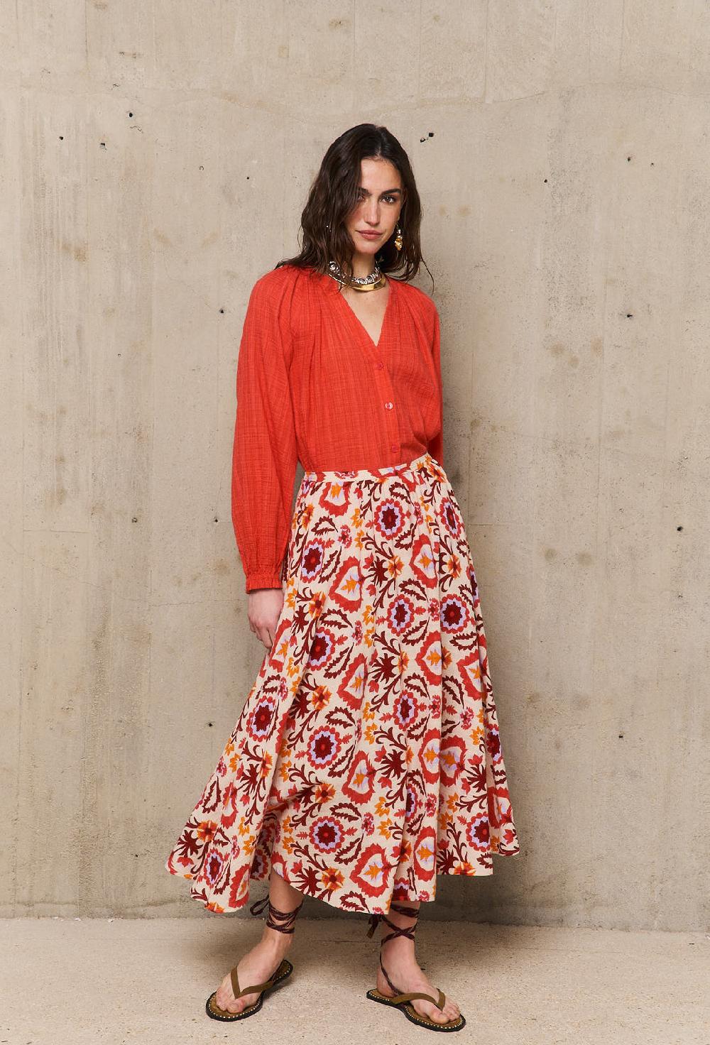 stella forest YUCATANjupe longue imprimée