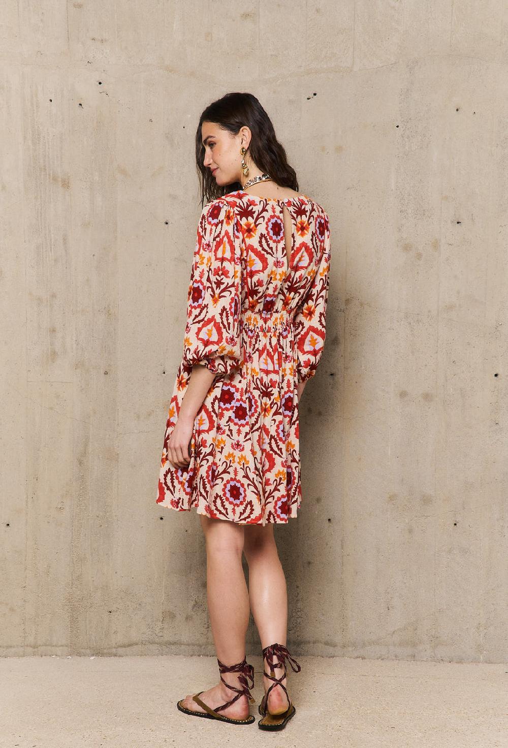 Stella Forest YUCATANrobe Courte Imprimée à Paillettes