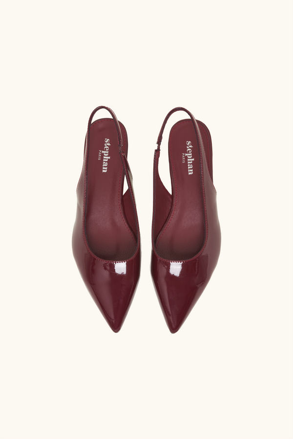 Stephan Ballerines à Bouts Pointus Bordeaux