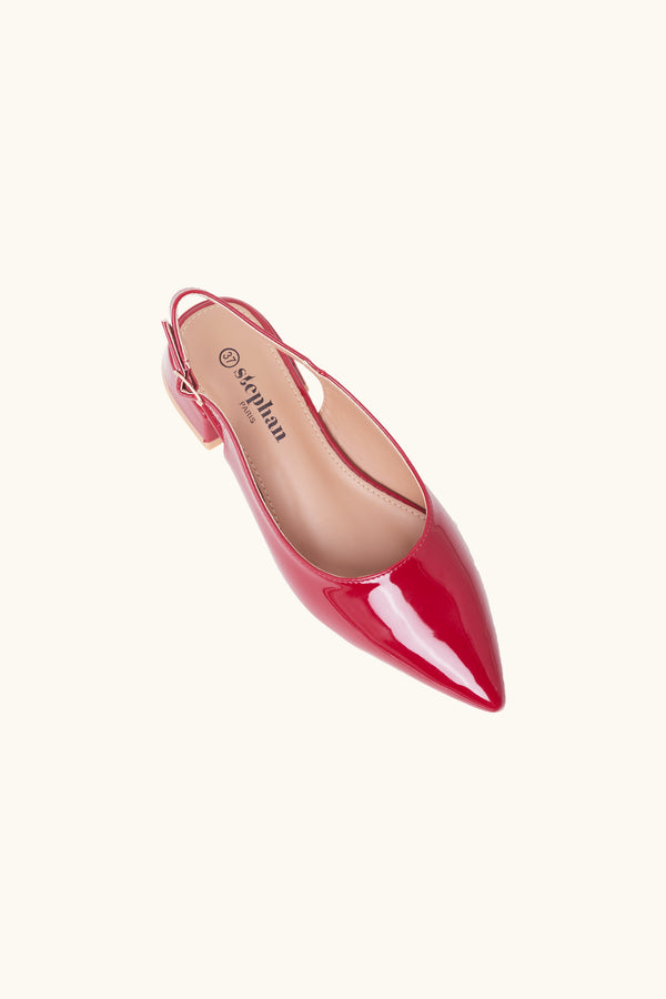 Stephan Ballerines à Bouts Pointus Rouges