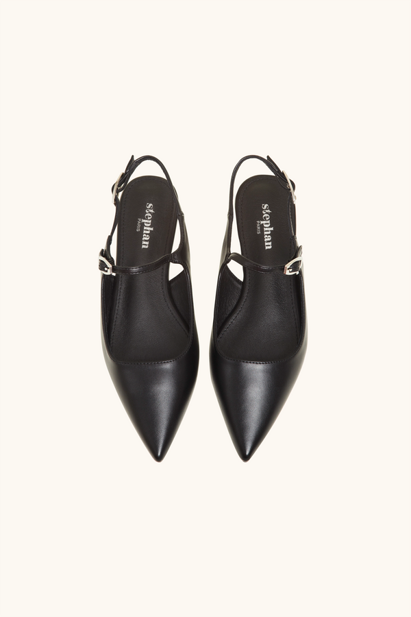 Stephan Ballerines Plates Ajustable Noires