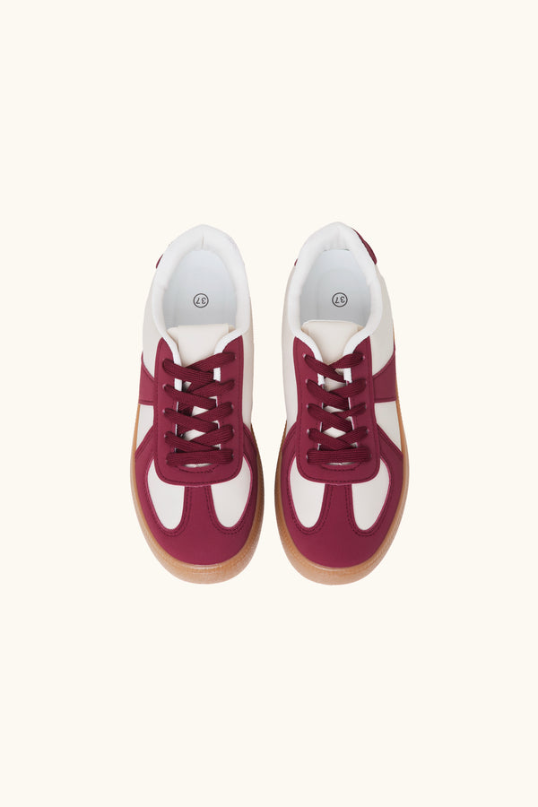 Stephan Baskets Bicolores Bordeaux